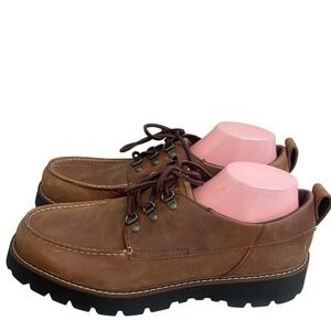Sperry Waterproof s z 12 Leather Lug Oxford Shoes Brown Lace Up STS25853 Men NEW